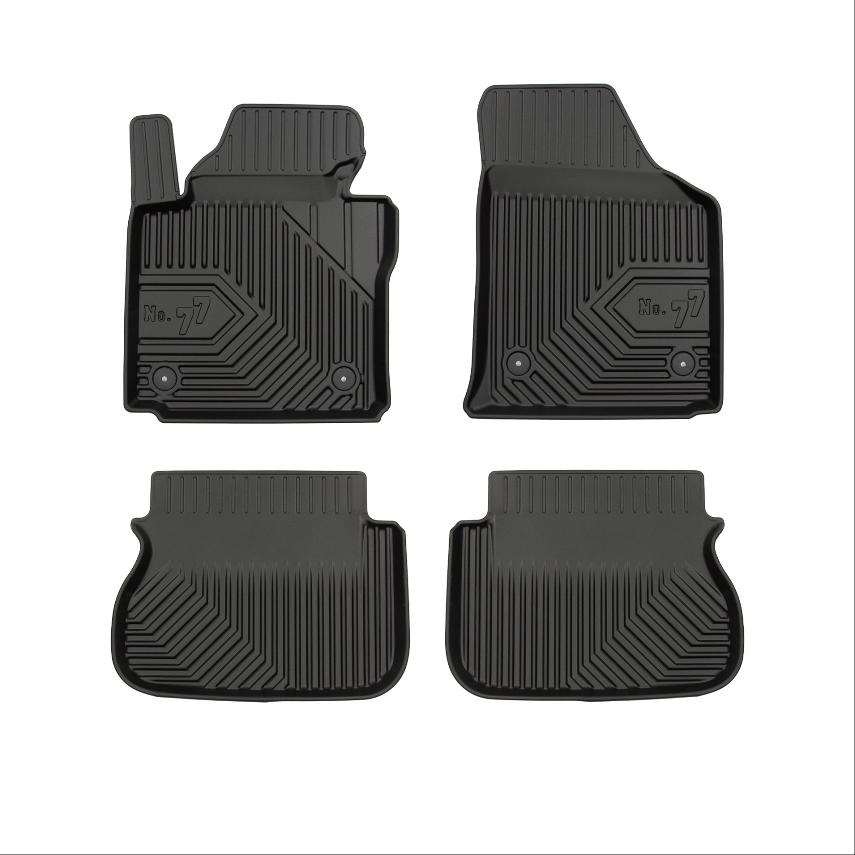 Πατάκια-Σκαφάκια No77 για VW Caddy 2003-2020 4τμχ Frogum