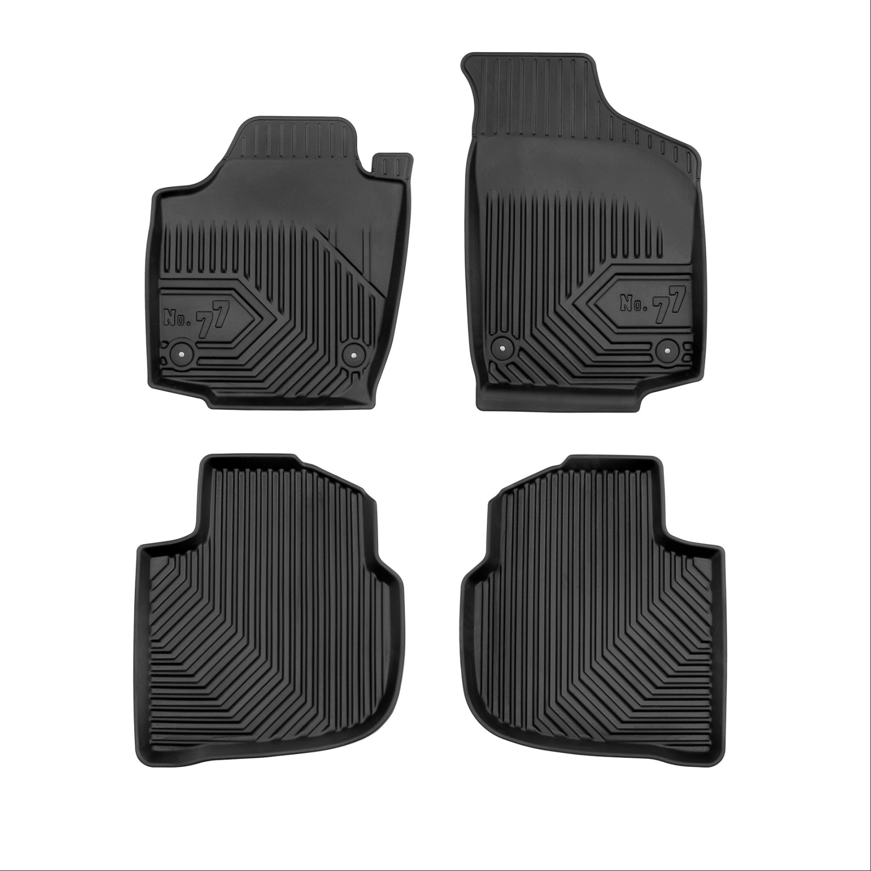 Πατάκια-Σκαφάκια No77 για Seat Toledo 2012-2018 Skoda Rapid 2012-2019 4τμχ Frogum
