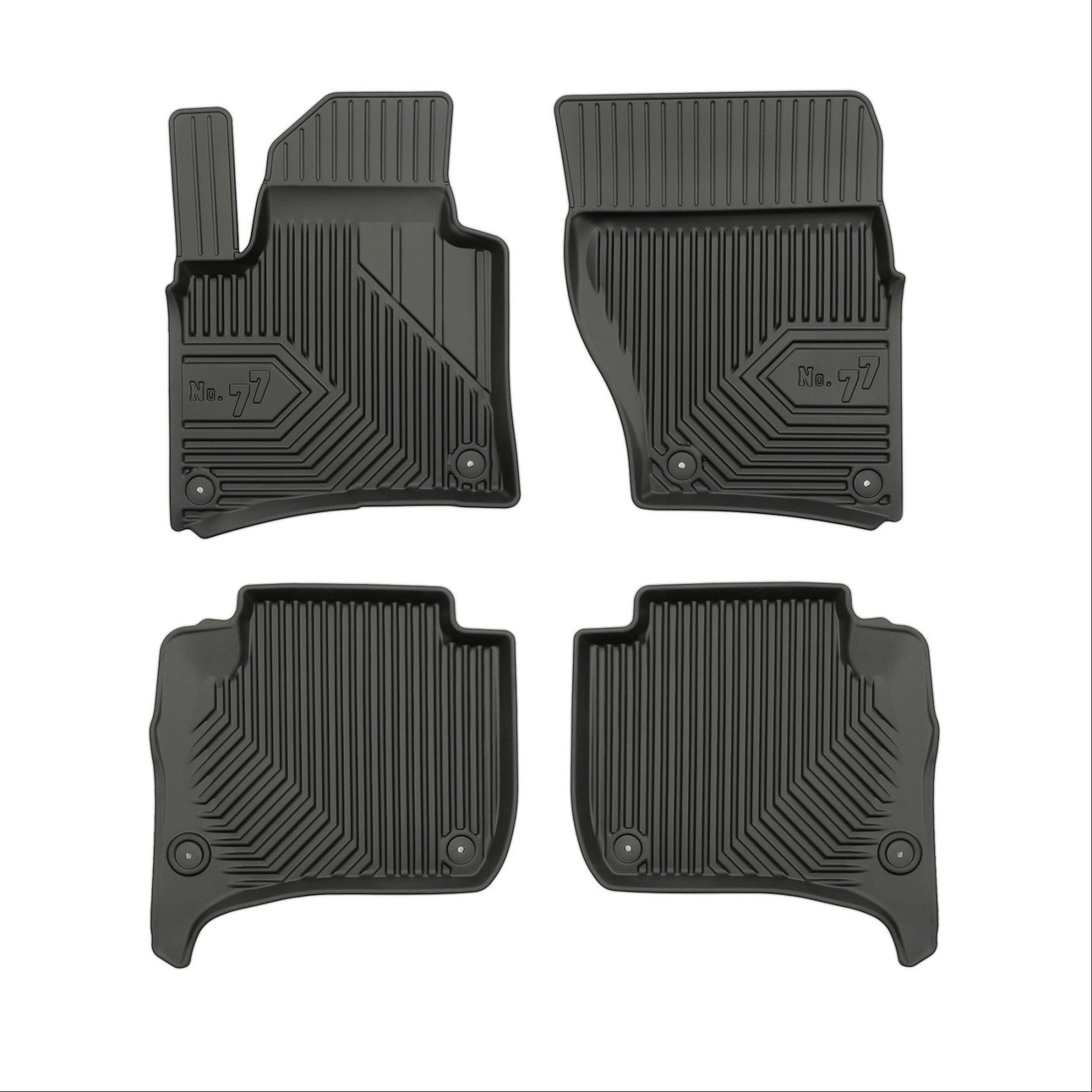 Πατάκια-Σκαφάκια No77 για Porsche Cayenne 2010-2017 Volkswagen Touareg 2010-2018 4τμχ Frogum