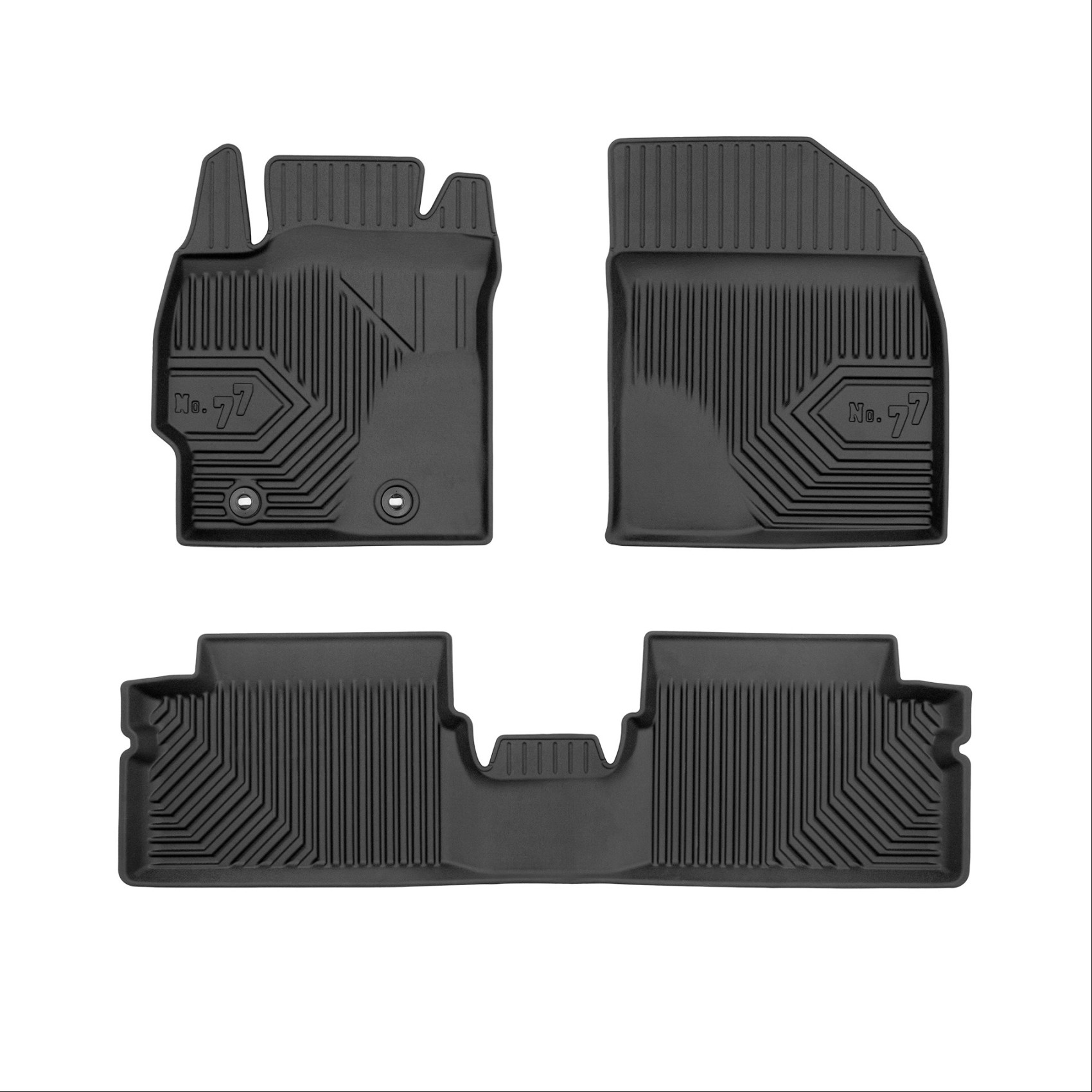 Πατάκια-Σκαφάκια No77 για Toyota Auris 2007-2012 Corolla 2007-2013 3τμχ Frogum