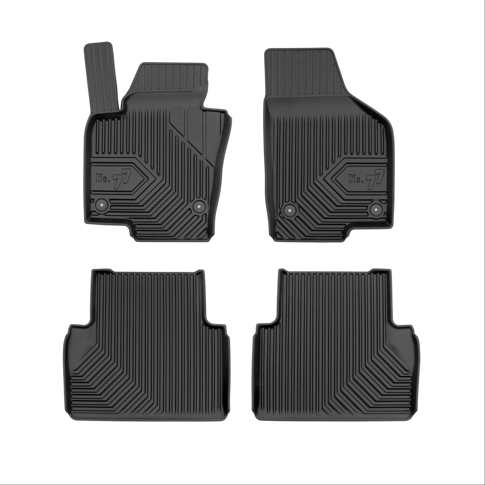 Πατάκια-Σκαφάκια No77 για Seat Alhambra 2010-2020 VW Sharan 2010-2022 4τμχ Frogum