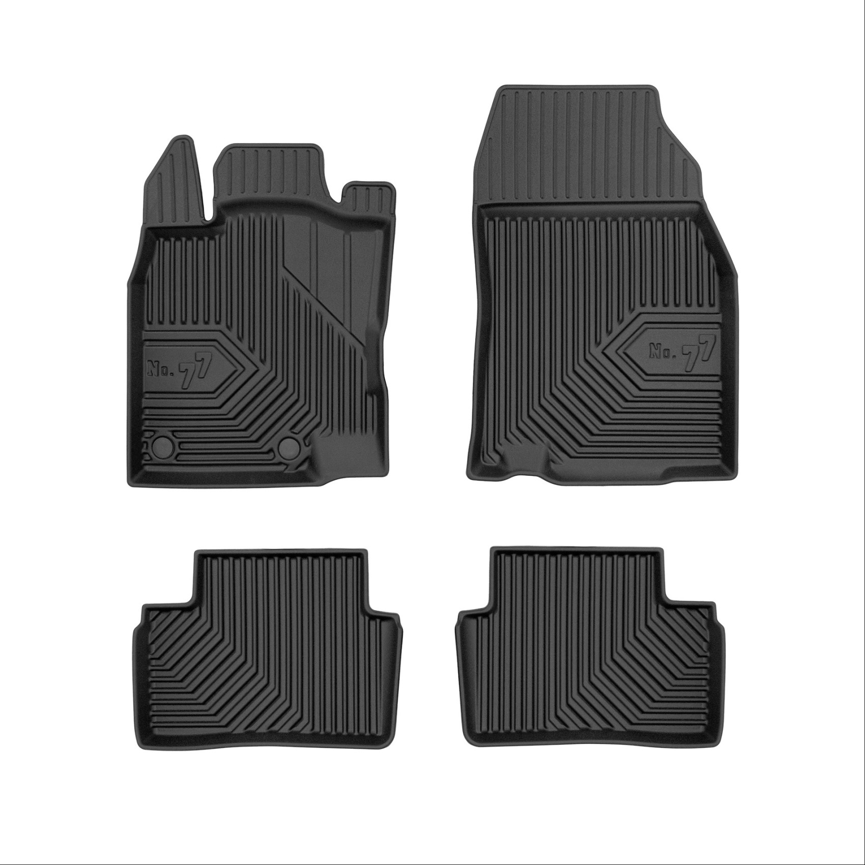 Πατάκια-Σκαφάκια No77 για Renault Kadjar 2015-2022 4τμχ Frogum
