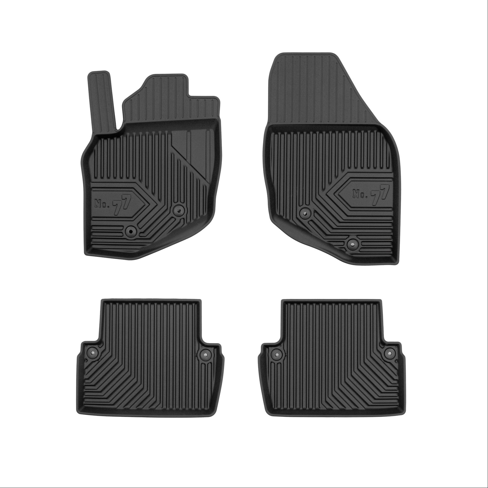 Πατάκια-Σκαφάκια No77 για Volvo V70 2000-2008 Volvo XC70 2000-2007 4τμχ Frogum