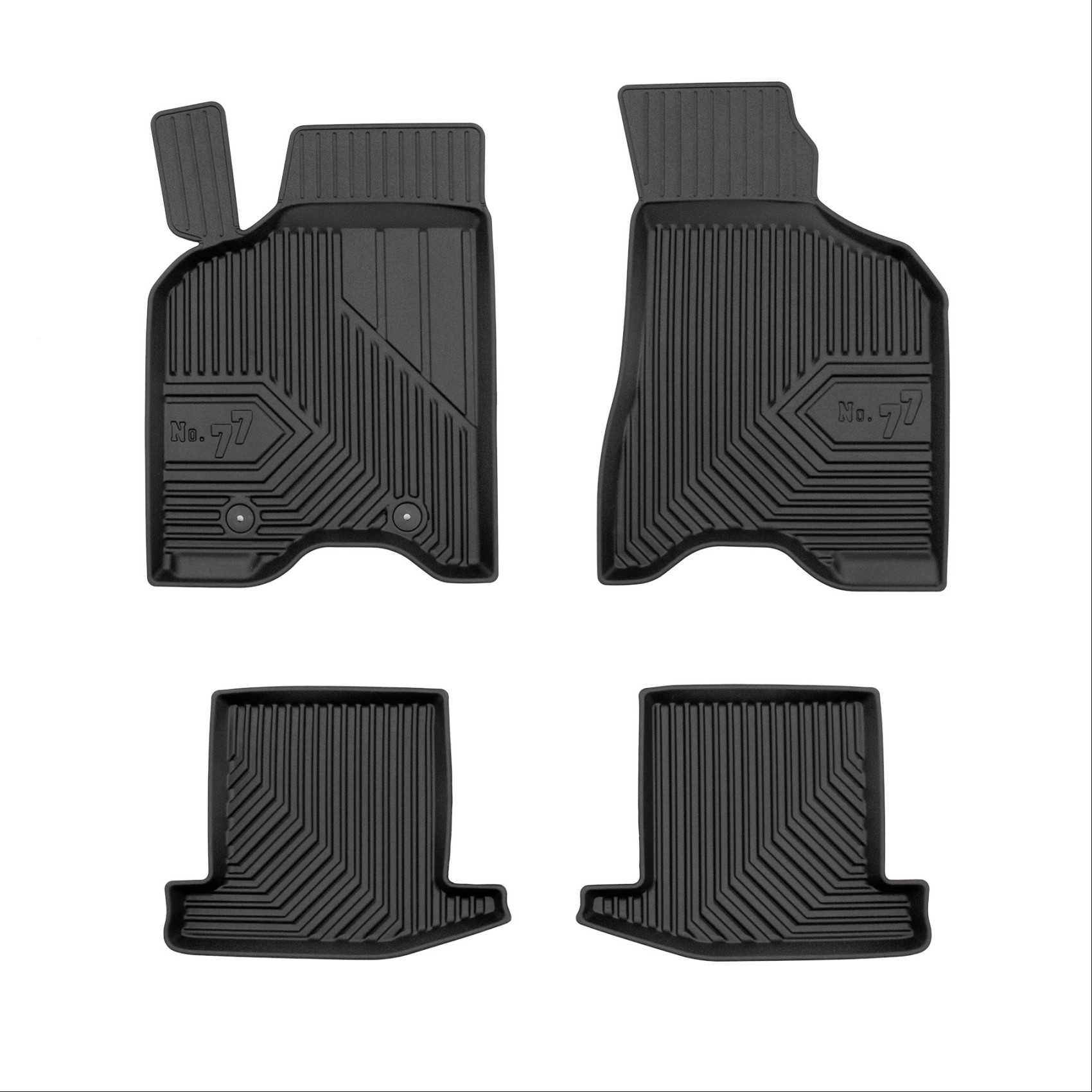 Πατάκια-Σκαφάκια No77 για VW Lupo 1998-2005 4τμχ Frogum