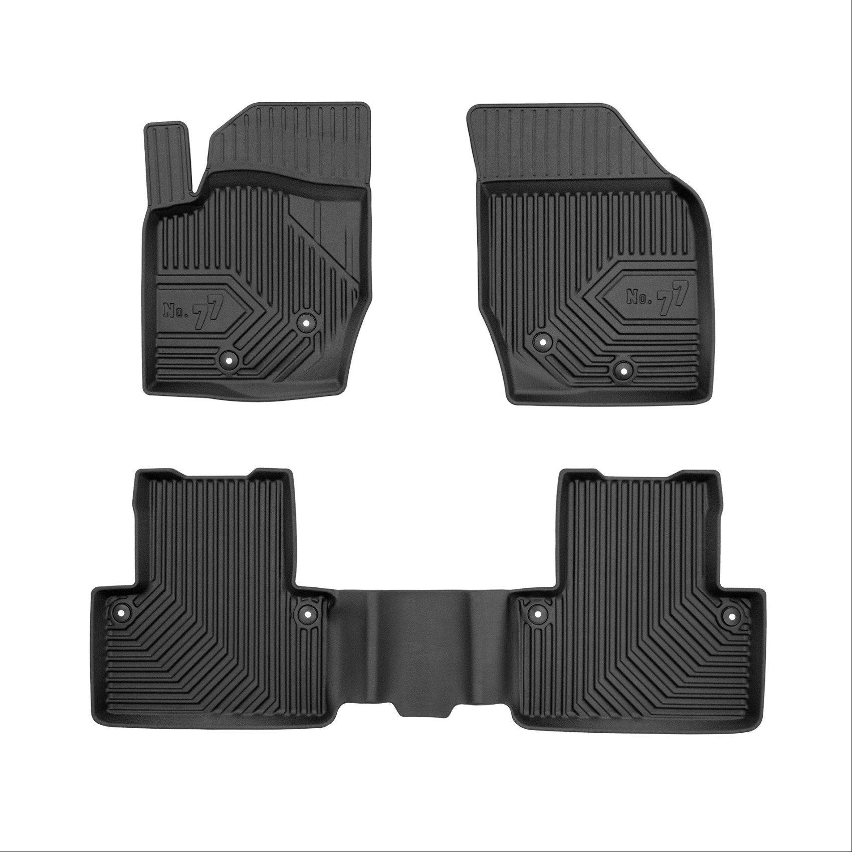 Πατάκια-Σκαφάκια No77 για Volvo XC90 2002-2014 3τμχ Frogum