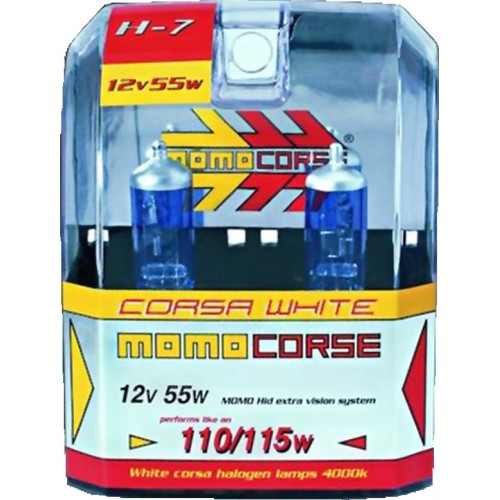 λάμπα h7 55w 4000k super white 2τμχ momo λάμπα h7 55w 4000k super white 2τμχ momo