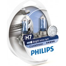 Λάμπες PHILIPS H7 Crystal Vision 12V 55W 4300K 2τμχ