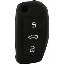 Θήκη Κλειδιών Σιλικόνης Audi Type-1 Μαύρο 1τμχ