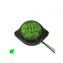 Led Πλευρικά Φώτα Όγκου Φορτηγών Bullet Ip66 7Smd 24V 1Τμχ - Πράσινο