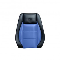 Κάλυμμα Δερματίνη Carbon Καθισμάτων Μαρκέ Μαύρο-Μπλε