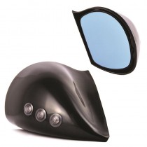 Καθρέπτης Τύπου Z3 Απλοί Μαύροι Με Φλάς 2τεμ