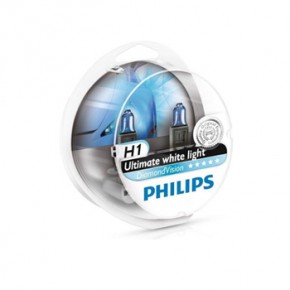 Λάμπες PHILIPS H1 12V 55W Diamond Vision 5000k 2τμχ